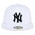 Boné New Era 5950 New York Yankees Aba Reta Branco MLB - Imagem 3