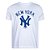 Camiseta New Era New York Yankees MLB Core Branco - Imagem 1