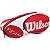 Raqueteira Wilson Team X6 Vermelho/Branco - Imagem 1