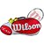 Raqueteira Wilson Team X6 Vermelho/Branco - Imagem 3