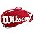 Raqueteira Wilson Team X3 Vermelha/Branca - Imagem 1