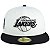 Boné New Era 5950 Los Angeles Lakers Core Off White - Imagem 3