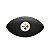 Bola Futebol Americano Pittsburgh Steelers Team Logo Black - Wilson - Imagem 1