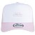 Boné New Era 940 A-Frame Branded Core Snapback Branco e Rosa - Imagem 3