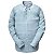 Camisa Reserva Linho Masculina Manga Longa Azul Claro - Imagem 1