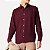 Camisa Reserva Linho Masculina Manga Longa Bordô - Imagem 4