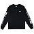 Camiseta New Era Manga Longa Institutional Style Preta - Imagem 1
