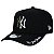 Boné New Era 940 A-Frame New York Yankees MLB Metal Preto - Imagem 1