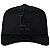Boné New Era 940 A-Frame Los Angeles Dodgers Back to Black - Imagem 3