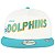 Boné New Era The Golfer Miami Dolphins Fanpage Off White - Imagem 3