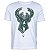Camiseta New Era Milwaukee Bucks NBA Masculina Branca - Imagem 1