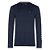 Camiseta Tommy Hilfiger Logo Long Sleeve Tee Azul Marinho - Imagem 1