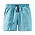 Bermuda Reserva de Praia Liso Basico Masculino Azul Claro - Imagem 1
