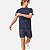 Bermuda Casual Reserva Elastico Estonado Masculino Azul - Imagem 2
