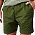 Bermuda Reserva Elastico Estonado Masculino Verde Pistache - Imagem 4