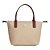 Bolsa de Mão Tommy Hilfiger Popette Mini Tote Feminino Bege - Imagem 1