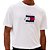 Camiseta Tommy Hilfiger Linear Flag Graphic Tee Branco - Imagem 3