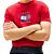 Camiseta Tommy Hilfiger Linear Flag Graphic Tee Vermelho - Imagem 3