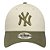 Boné New Era 940 New York Yankees Side Patch Bege Masculino - Imagem 2