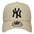 Boné New Era 940 A-Frame New York Yankees Side Patch Bege - Imagem 2