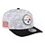 Boné New Era 970 Pittsburgh Steelers Salute to Service Cinza - Imagem 4