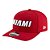 Boné New Era 970ss Miami Heat Stretch 25 Vermelho Masculino - Imagem 1