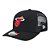 Boné New Era 970ss Miami Heat Hardwood Preto Masculino - Imagem 1