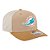Boné New Era 970SS 2T Miami Dolphins Trucker Bege Masculino - Imagem 4
