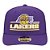 Boné New Era 970SS Los Angeles Lakers Stated Roxo Masculino - Imagem 3