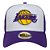 Boné New Era Los Angeles Lakers Side Patch Trucker Roxo - Imagem 3
