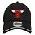 Boné New Era 940 Chicago Bulls Piping Preto - Imagem 3
