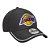 Boné New Era 940 Los Angeles Lakers Piping Cinza Escuro - Imagem 4