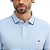 Camisa Polo Tommy Hilfiger Tipped Slim Fit Azul Claro - Imagem 4