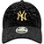 Boné New Era 940 New York Yankees Leo Velour Preto Feminino - Imagem 3