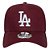 Boné New Era Los Angeles Dodgers League Ess Trucker Bordô - Imagem 3