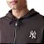 Moletom New Era New York Yankee Importado Midi Hoodie Marrom - Imagem 5