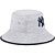Bucket New Era New York Yankees Heathered Masculino Cinza - Imagem 3