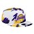 Boné New Era 950 Los Angeles Lakers Paint Branco - Imagem 3