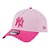Boné New Era 940 A-Frame New York Yankees Shade Wash Rosa - Imagem 1