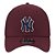 Boné New Era 3930 Maroon Navy New York Yankees Marinho - Imagem 2