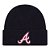 Gorro New Era Skull Knit Atlanta Braves Masculino Marinho - Imagem 1