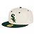 Boné New Era 5950 Chicago White Sox Comiskey Park Off White - Imagem 1