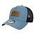 Boné New Era Denim Leather Patch Trucker New Era Marinho - Imagem 1