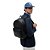 Mochila Tommy Hilfiger Embossed Flag 7 Litros Preto - Imagem 3