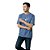 Camiseta Tommy Hilfiger Brand Love Mono Stack Azul Claro - Imagem 3