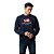 Moletom Tommy Hilfiger Americana Main Terry Crew Marinho - Imagem 1