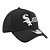 Boné New Era 3930A-Frame Double Logo Chicago White Sox Preto - Imagem 3