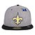 Boné New Era 5950 New Orleans Saints Fechado Cinza - Imagem 2