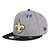 Boné New Era 5950 New Orleans Saints Fechado Cinza - Imagem 1