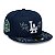 Boné New Era 5950 Garden Los Angeles Dodgers Fechado Azul - Imagem 3